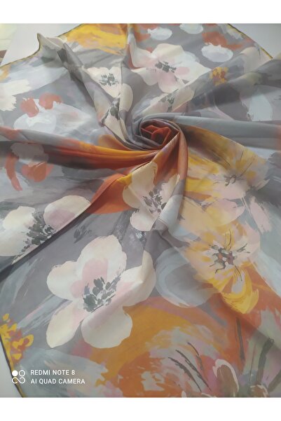 SILKHOME EŞARP Silkhome Cotton Organic Soft Scarf That Won'T Wrinkle and Won'...