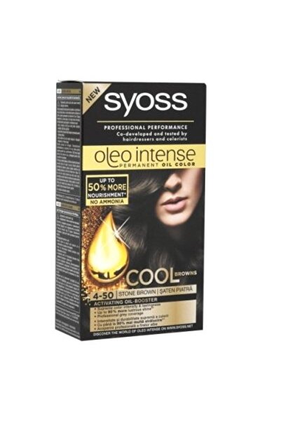 Syoss Vopsea pentru Par, Syoss, Oleo 4-50 Saten Piatra