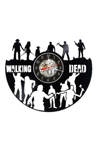 OEM Decorative wall clock made from vinyl record, The Walking Dead Model, Cha...