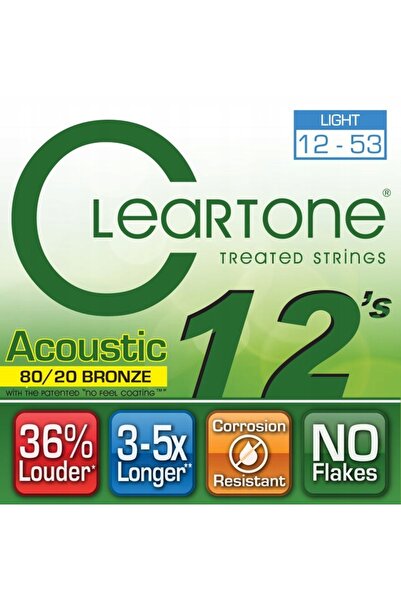 NO BRAND Cleartone corzi de chitară Phosphor Bronze 12-53