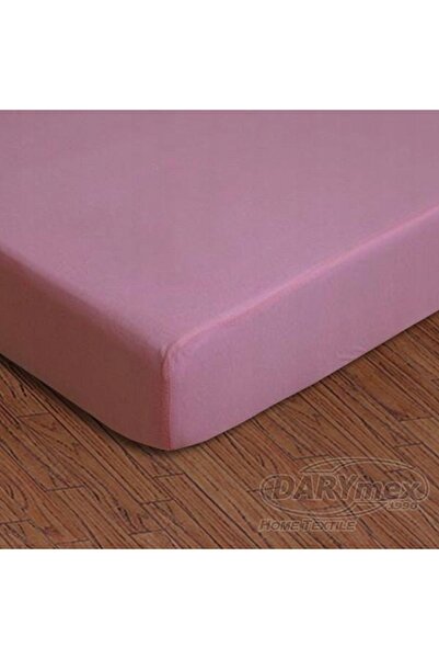 NO BRAND Cearșaf de pat cu elastic jerseu 200x220 roz deschis 005
