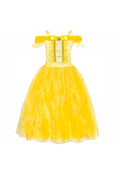 NO BRAND Costum de carnaval Belle Frumoasa și Bestia, pentru bal, 146-152 cm