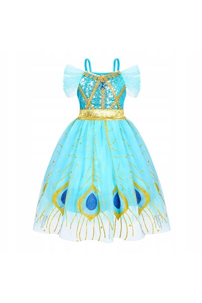 NO BRAND Costum Prințesa Jasmine Jasmine Aladdin Bal Carnaval 140 146 cm