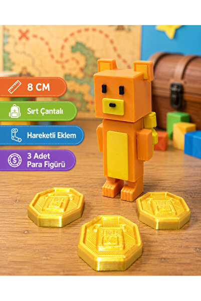VRDCHLOE Super Bear Adventure Oynar Eklemli Tekli Figür Seti Bareen,Tilki ve ...