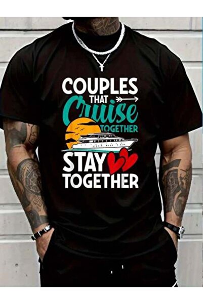 9TAY 100% Cotton Couples That Cruise Stay Together Funny Couple T-Shirt Women...