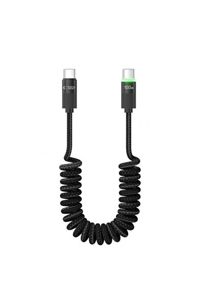 Tech-Protect Cablu Type-C Pd100W 180cm 5A Pentru încărcarea telefoanelor și l...