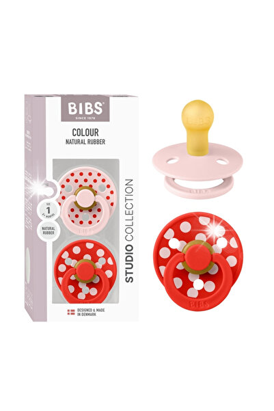 NO BRAND Bibs Colour Pachet de 2 cu buline Tetina de cauciuc Blossom/Apple 0+