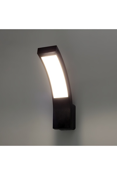 NO BRAND Aplică de perete de exterior LED pentru fațadă IP54 10W negru Maclea...
