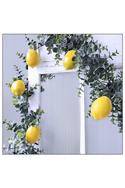 NO BRAND Fructe artificiale de lămâie, ornament decorativ, 10 bucăți