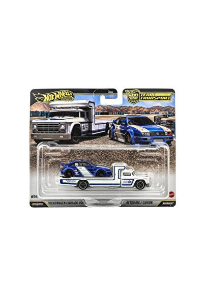 HOT WHEELS Team Transport Volkswagen Corrado VRG - Retro Rıg / Camıon Model T...