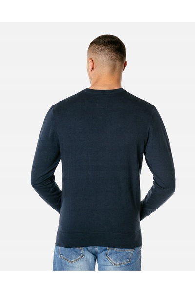 NO BRAND Pulover subțire elegant pentru bărbați, cu decolteu în V ascuțit, S1...