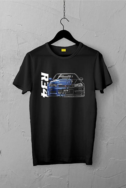 H&GHAMLEGİYİM Tricou Nissan Skyline R34 Gtr Design