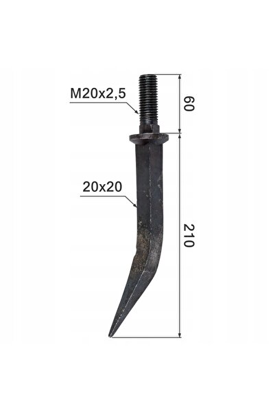NO BRAND Armament de câmp Tooth M20 210X20Mm Îndoit Complet 10 Bucăți Piulițe...