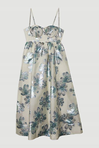 NO BRAND Rochie Karen millen multicoloră cu bretele evazate 44