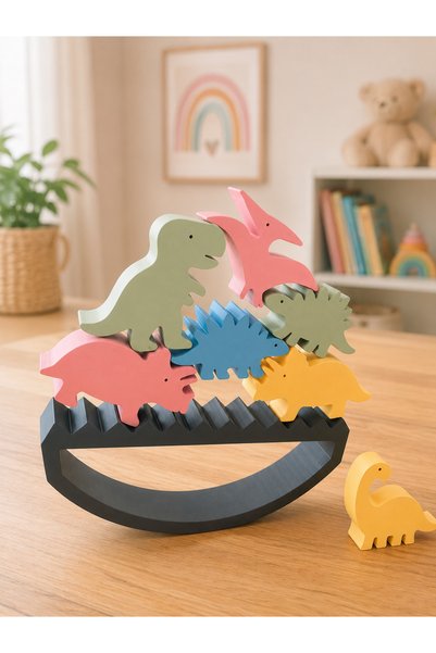 Genel Markalar Montessori Denge Dinozor Oyuncağı | 3D Baskı Eğitici Denge Oyu...