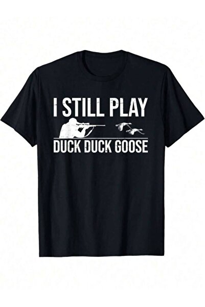 Astogria13 تي شيرت I Still Goose-Funny Duck Hunting للرجال من القطن المزخرف ذ...