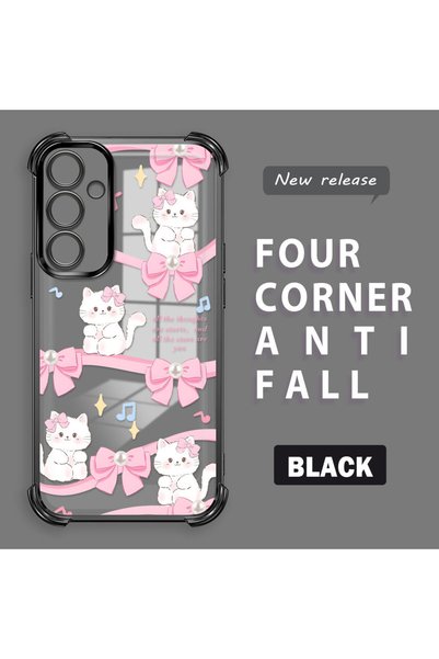 ucuc Samsung Galaxy S23 Fe Compatible Transparent Back Four Corners Reinforce...