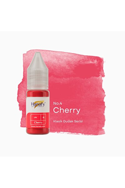 HANAFY Cherry No4 Kalıcı Makyaj Pigmenti Dudak - 10ml