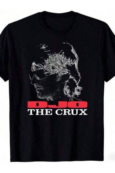 LİNA06 قميص Rare Djo Signature للجنسين 2025 - طباعة Crux و DJO، مقاسات S-235X...