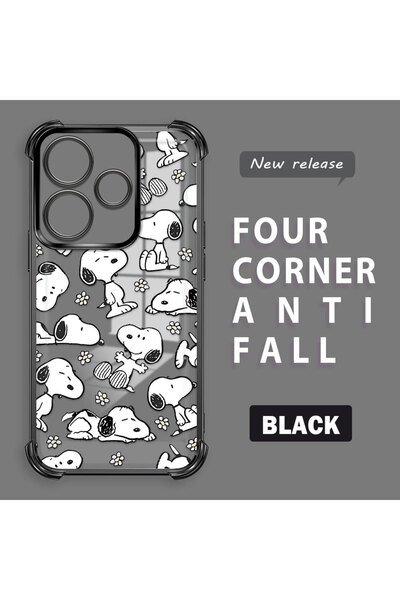 ucuc Xiaomi Redmi 13 4g Compatible Transparent Back Four-Corner Reinforced Im...
