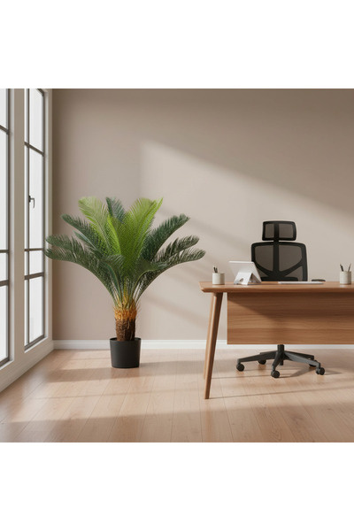 Alessandro DESIGN Decoratiune Palmier, Plastic, 24 frunze, 85 cm, Verde