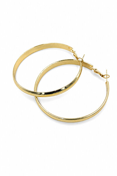 Jack Ferrero Yellow Color Big Hoop Earrings Women's Bijouterie Accessory