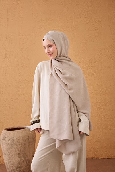 Silk Home Naia Cotton Shawl Rope Stone