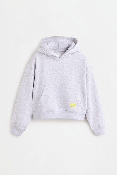 LEFTIES Kapüşonlu crop sweatshirt