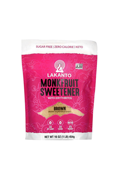 Lakanto Monkfruit Sweetener Brown 16 OZ 1 LB