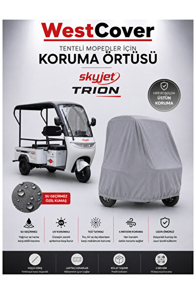 WestCover Skyjet Trion 3-Wheel Electric Moped Compatible Waterproof | Uv Prot...
