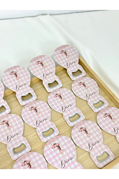 LecaTTe Pötikare Desenli Kız Bebek Hediyelik Magnet 20 ADET