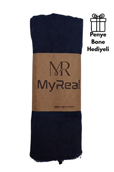 MyReal Bamboo Kraş Shawl - Non-Ironing Natural Texture (90X200 cm)