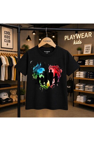playwear Porodica u srcu, 100% dječja unisex majica, veličine 5, 6, 7, 8-9, 1...