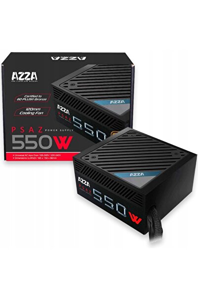 Azza Fahmy Sursă de alimentare pentru PC AZZA PSAZ 550W 80+ certificată ATX