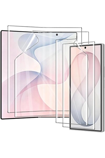 aheaks Samsung Galaxy Z Fold8 /Z Fold 8 Jelatin Ekran Koruyucu, Ön ve Arka Ek...