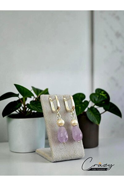 CRAZY TAKI TASARIM LAVENDER AMETİST & HAKİKİ KÜLTÜR İNCİSİ 925 AYAR GÜMÜŞ SAL...