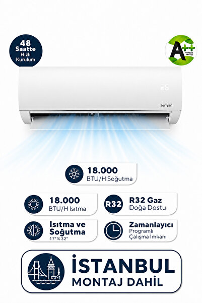 SadeTeknik Jeriyan 18.000 Btu Inverter Duvar Tipi Split Klima (İSTANBUL MONTA...