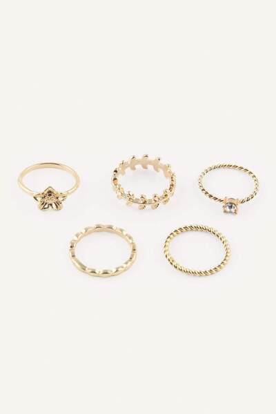 DeFacto Women's 5-Piece Ring Set I1364Axns