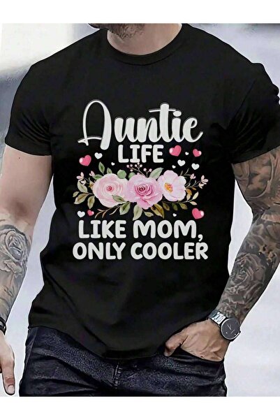 9TAY 100% Cotton Loving Sweet Best Cute Aunt T-Shirt Men's Women's Vintage Su...