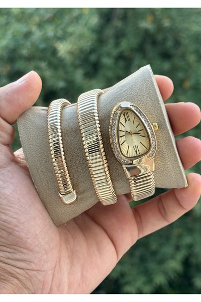 Tulpar New Season Special Design Snake Model Women's Wristwatch with Ankle-Wrapping Strap