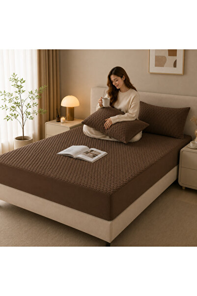 ShinyFlower 100G Quilted Padded Mattress Cover Set With Pillowcases, Soft Thi...