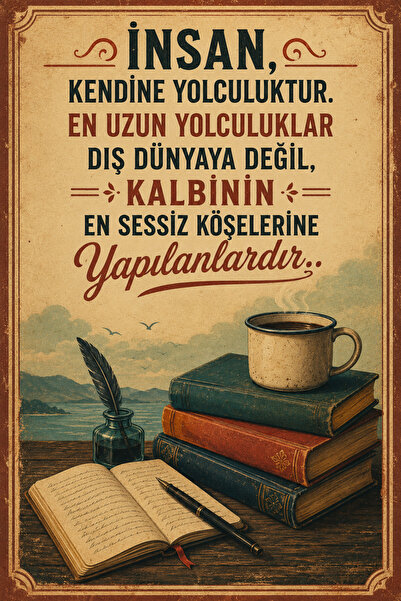 Lucena Tablou de perete MDF cu mesaje literare retro, panou decorativ motivaț...
