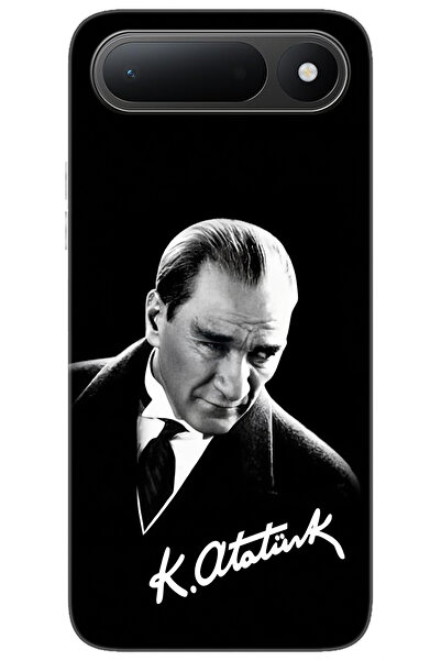 TECNO Spark 50 5G (KN8) Uyumlu Kılıf Desen Baskılı Silikon Mustafa Kemal Atat...