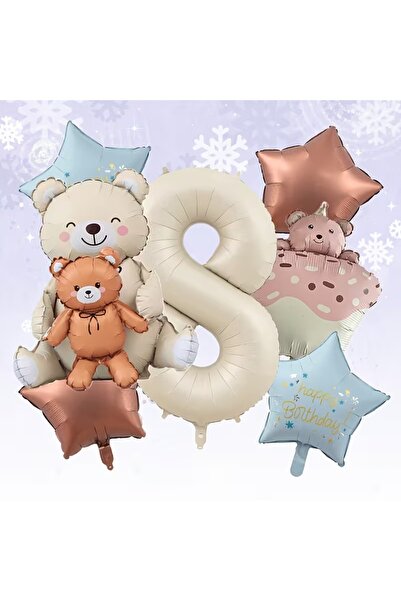 ÇITIPITISTORE Bear with Cub Cake Bear Foil Balloon Birthday Party Celebration...