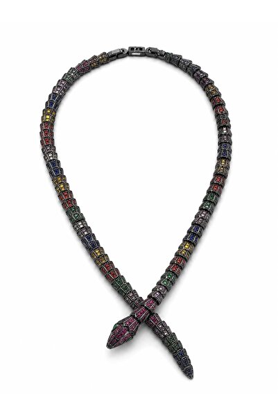 neslyaccessories قلادة سيربنتينا متعددة الألوان |   مجموعة نيسلي الخاصة