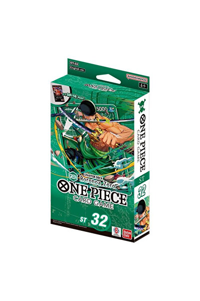 BANDAI Παιχνίδι Καρτών One Piece ST-32 Πράσινη Τράπουλα Εκκίνησης Ρορονόα Ζόρο