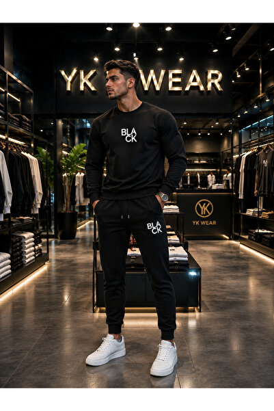 YK WEAR Exclusive Black Unisex Tracksuit Set – Premium Quality