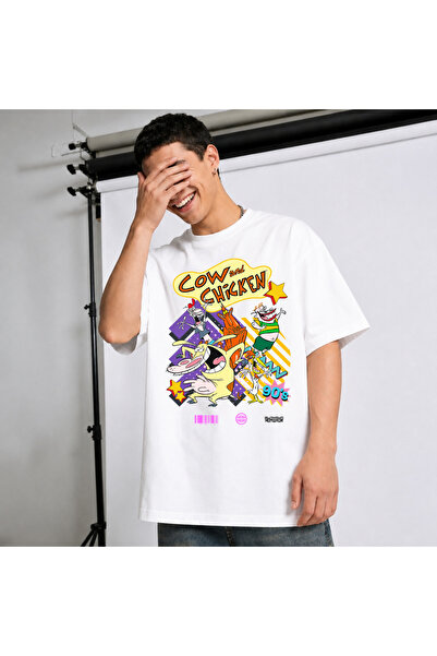 Ingift Tricou Unisex Oversize Personalizat Cartoon Street Wear Collection, 10...
