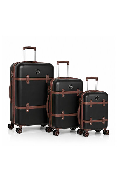 PP Luxury and Complete Travel Luggage Sets of Three 3 Piece Pc Suitcase Set w...