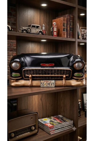 Nostaljik Chevrolet Dekoratif Obje 50x20 cm – ı Vintage Araba Tasarımı